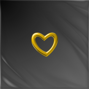 COEUR en Or 18K
