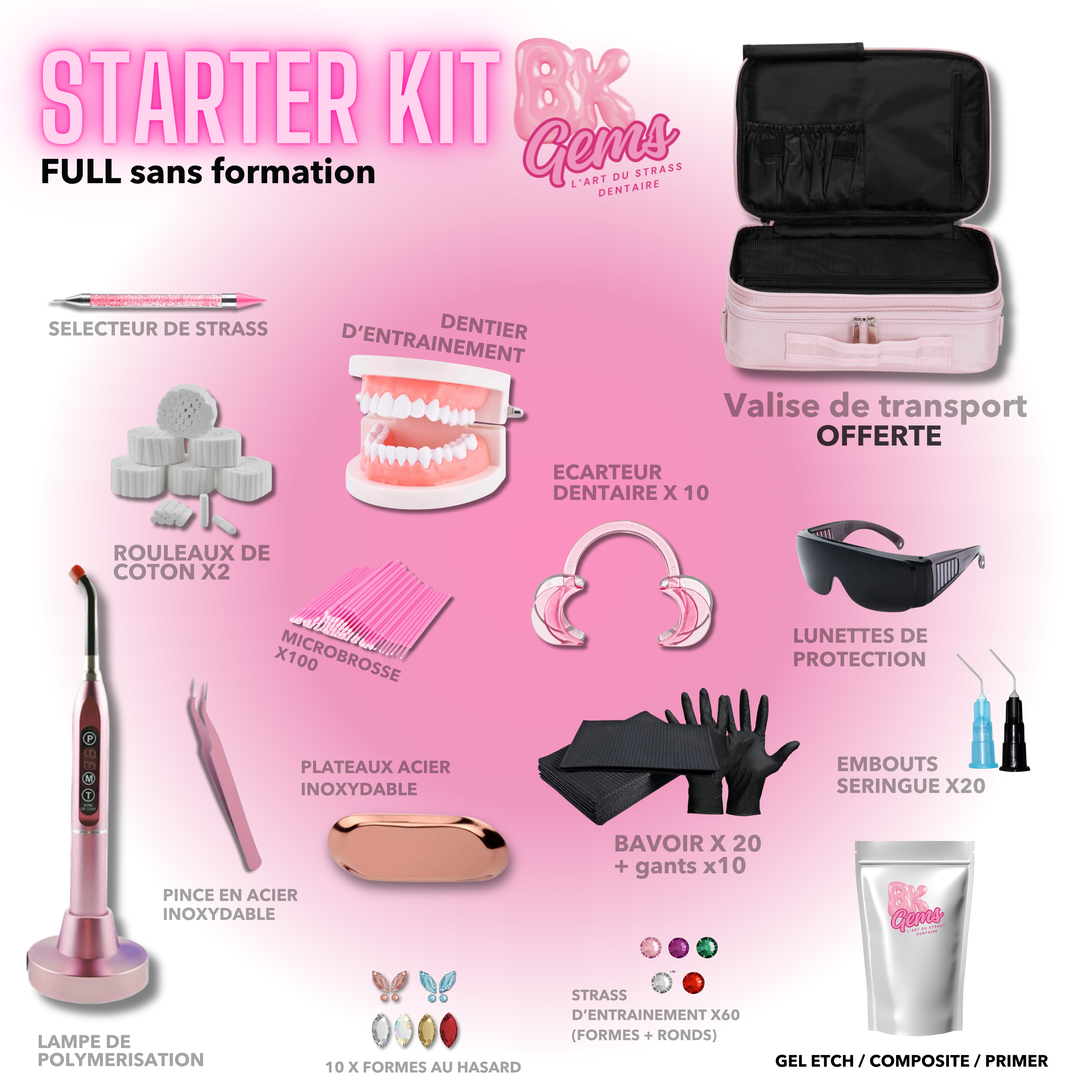 FULL KIT STRASS DENTAIRE