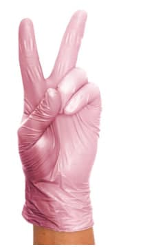 GANTS EN NITRILE ROSE IRISE