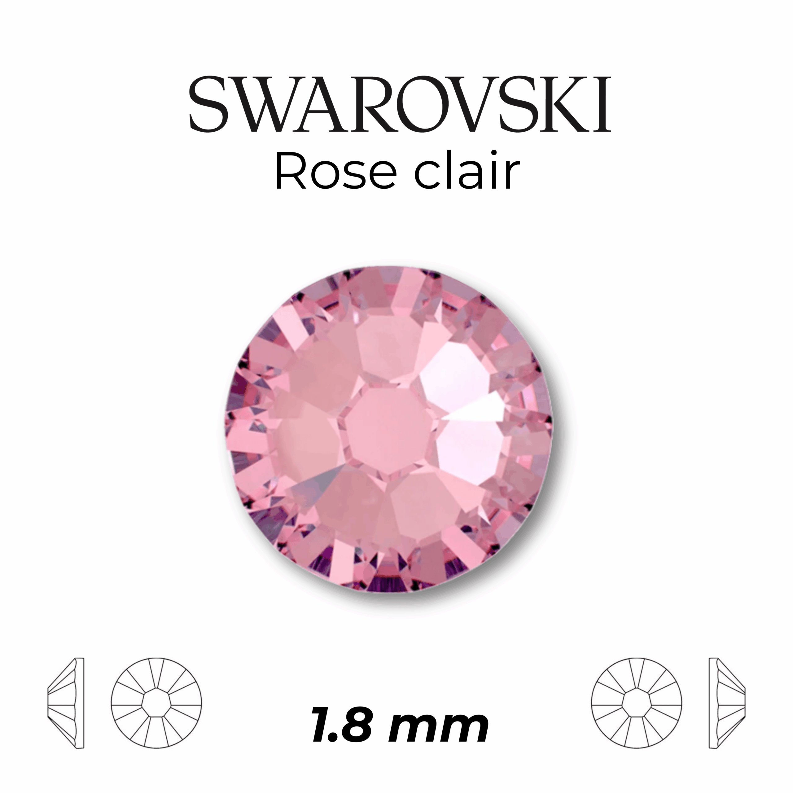 SWAROVSKI - Rose clair ss5